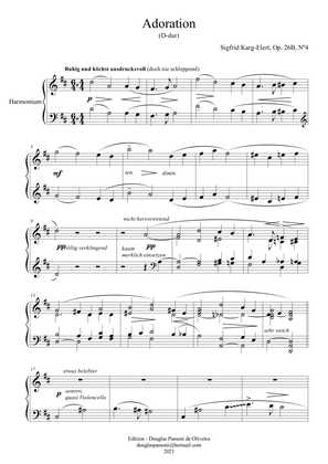 Adoration (Op. 26B, Nº 4) (piano and harmonium) (harmonium part)