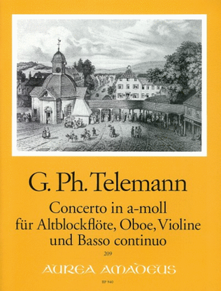Book cover for Concerto in A Minor TWV 43:a3