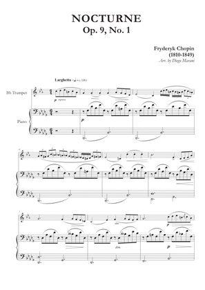 Book cover for Nocturne Op. 9, No. 1 for Trumpet and Piano