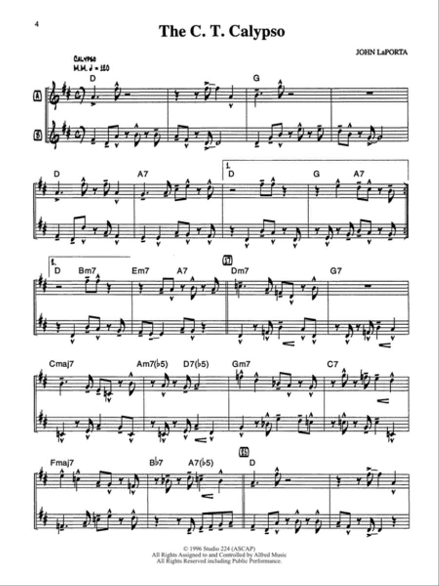 10 Easy Jazz Duets - Bb Edition Clarinet scores gallery preview page 3