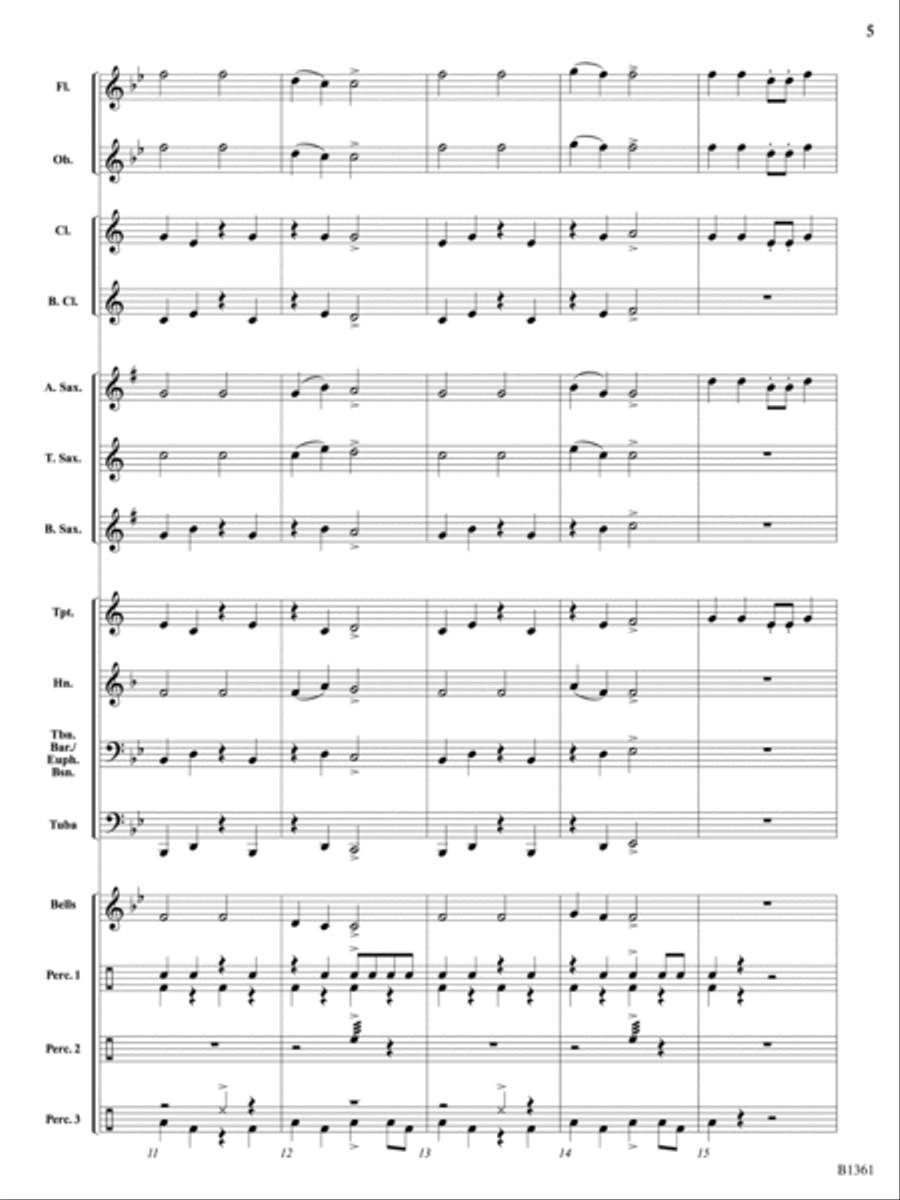 Cowboy Cattle Drive: Score Concert Band scores gallery preview page 5