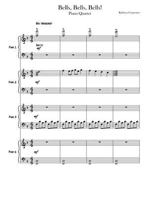 Bells, Bells, Bells (Piano Quartet - Four Hands)