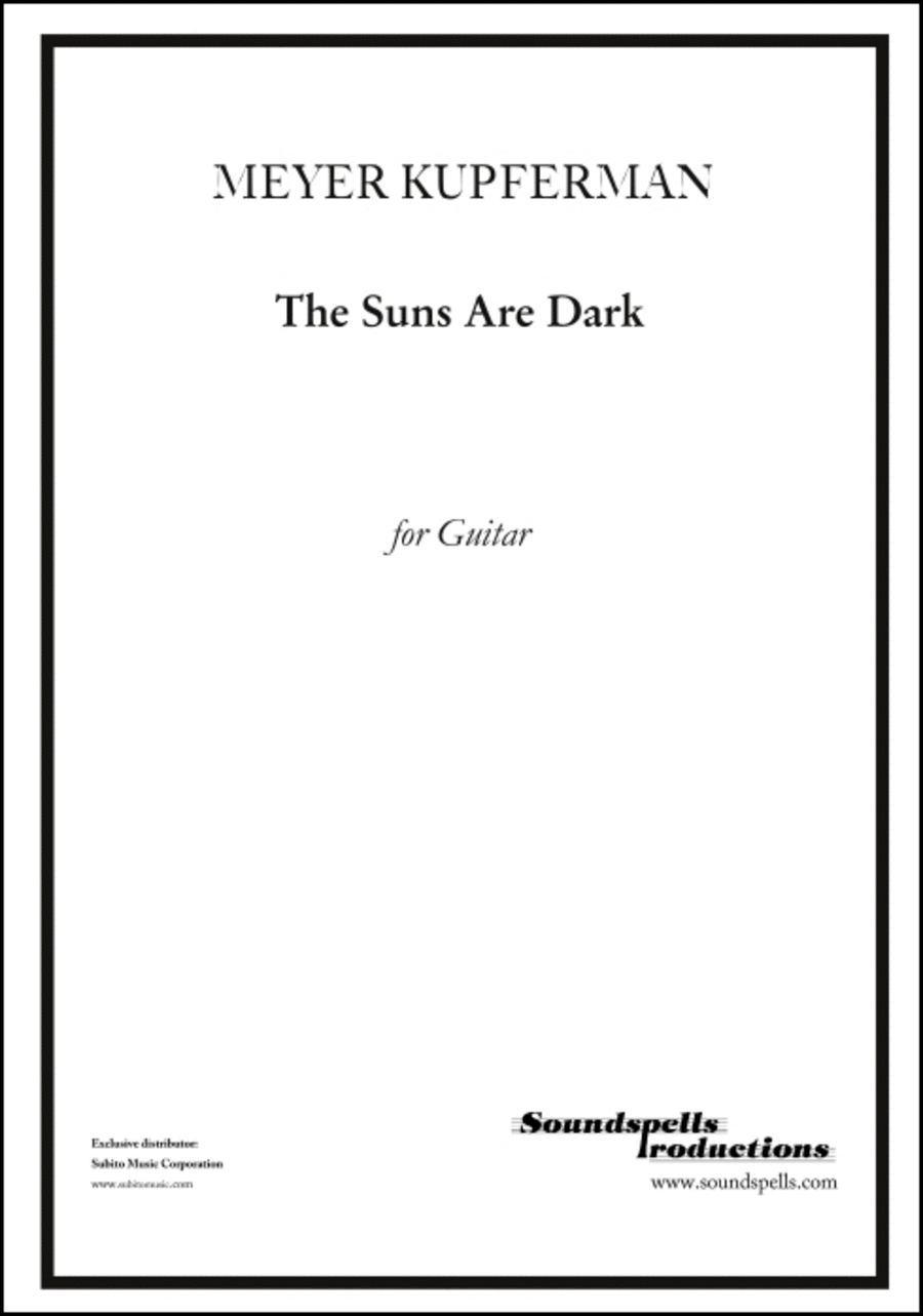 The Suns Are Dark Guitar Solo scores gallery preview page 1