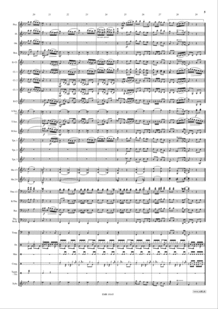 Samba..alla Turca Concert Band scores gallery preview page 6