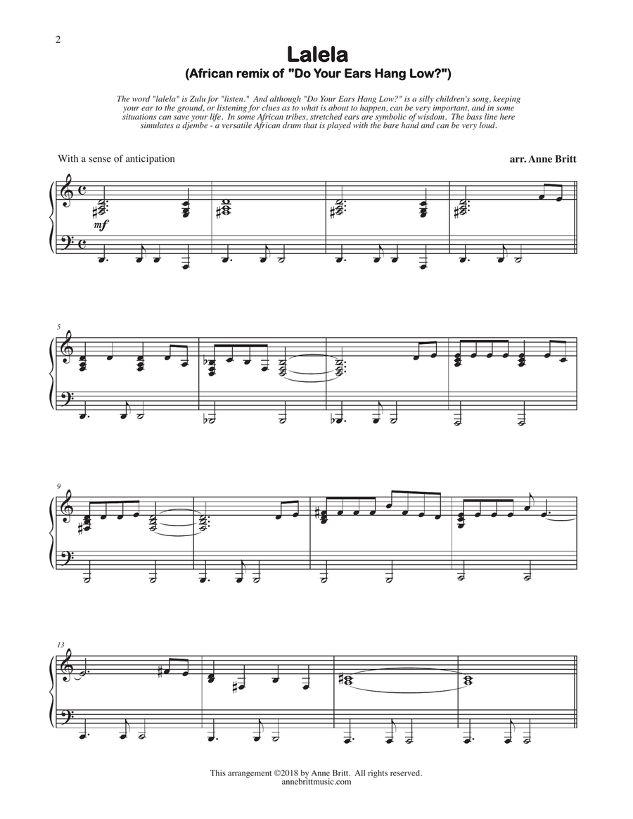 Piano Remixes: Kid Songs Vol. 1, early intermediate book Piano Solo scores gallery preview page 5