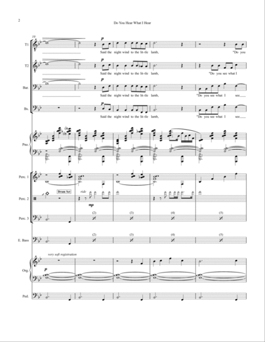Do You Hear What I Hear Small Ensemble scores gallery preview page 2