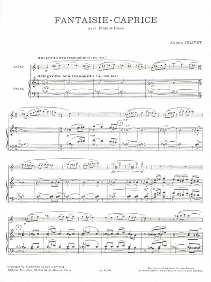 Caprice Fantasy, For Flute And Piano Flute Solo scores gallery preview page 2