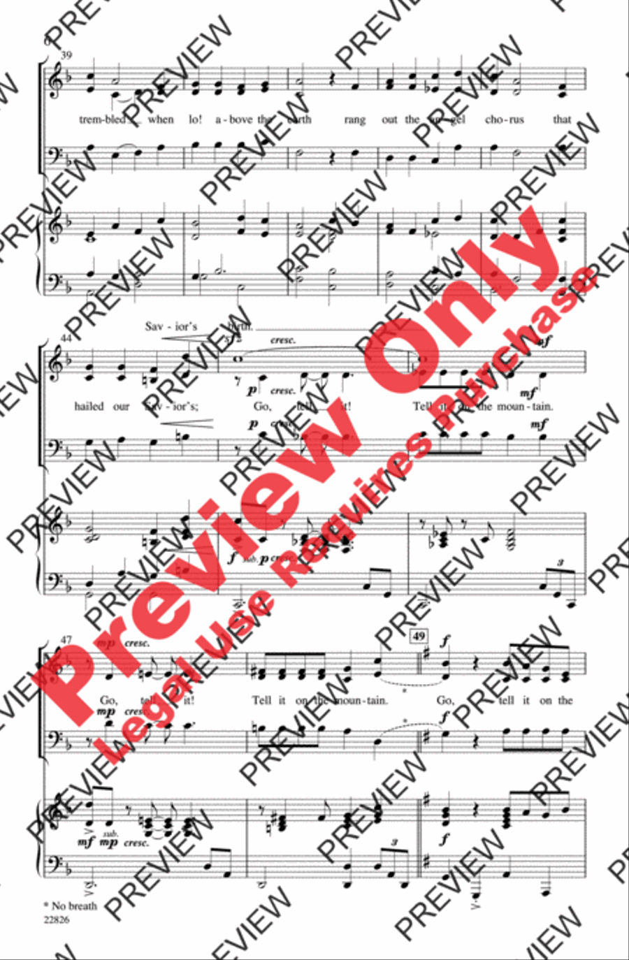 Tell It on the Mountain 3-Part scores gallery preview page 6