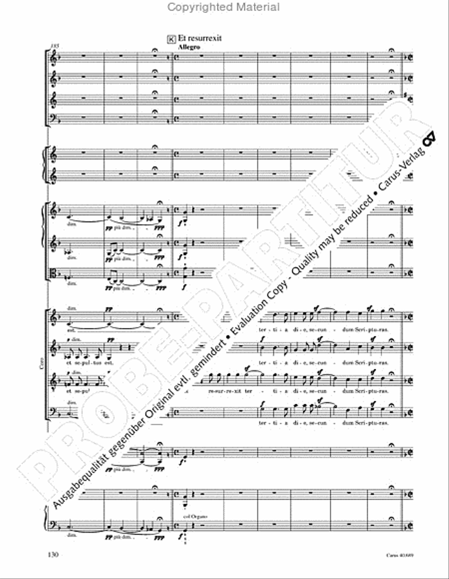 Missa solemnis 4-Part scores gallery preview page 146