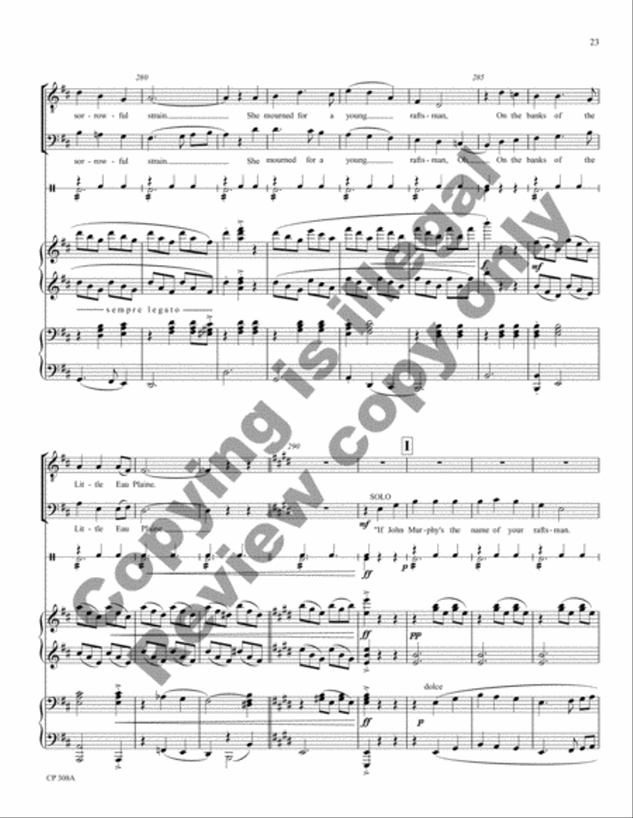 American Folk Song Suite (Full Score) Choir scores gallery preview page 29
