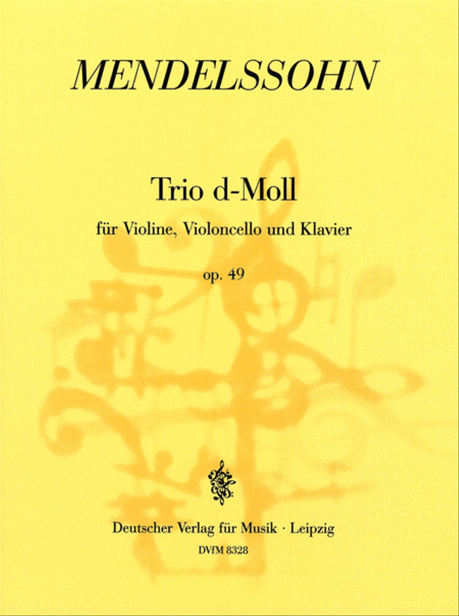 Trio in D minor Op. 49 MWV Q 29