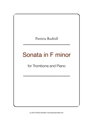 Sonata in F minor, for trombone and piano
