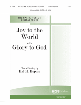 Book cover for Joy to the World with Glory to God