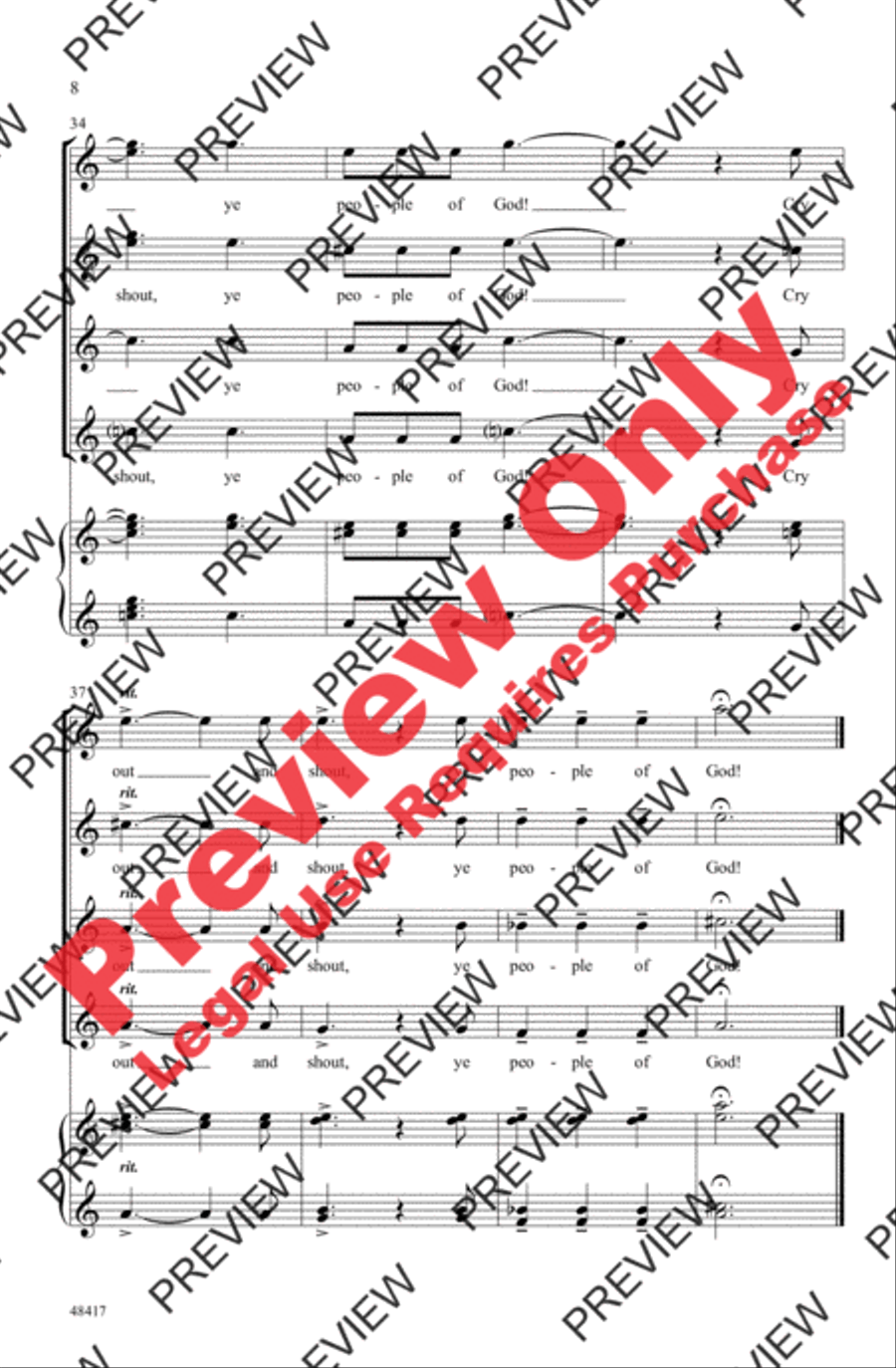 Cry Out and Shout Women's Choir scores gallery preview page 8