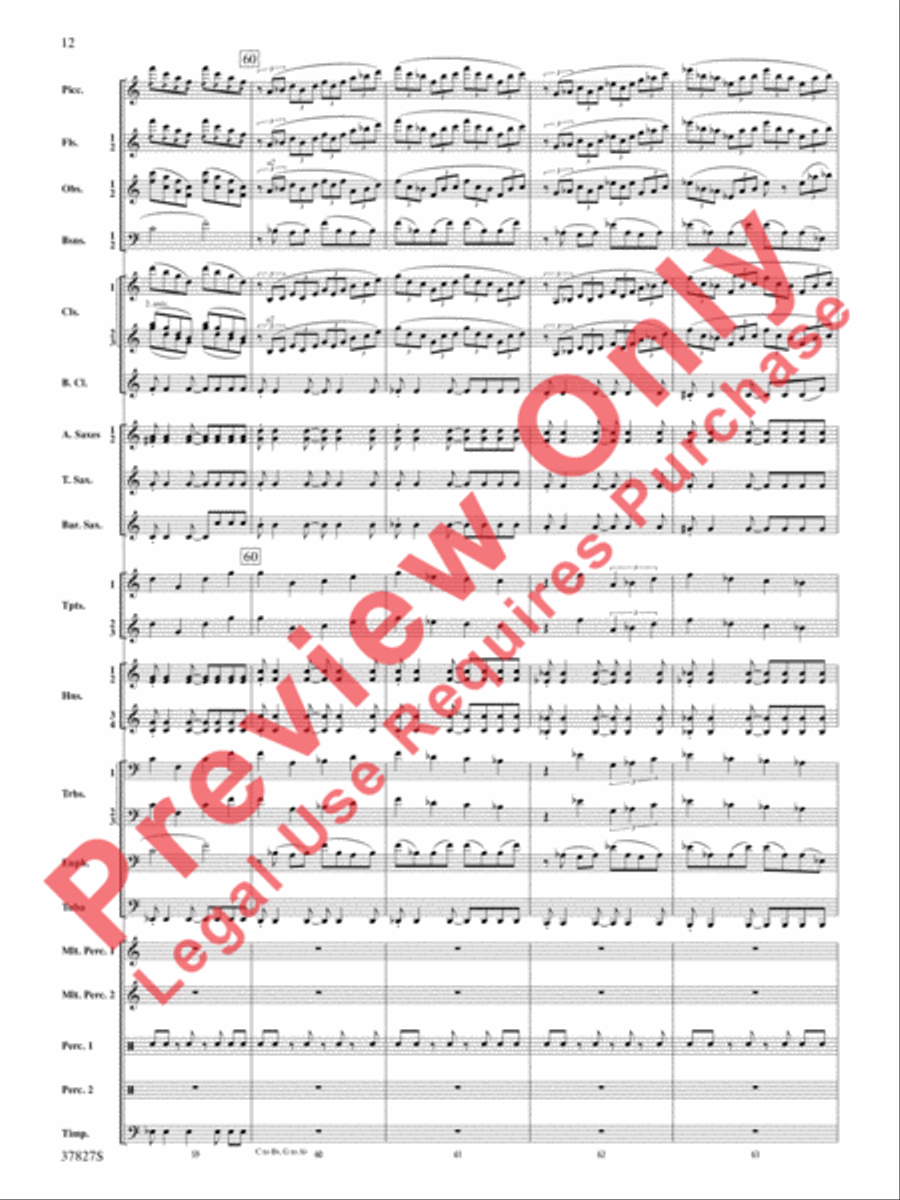 The Winged Stallion Concert Band scores gallery preview page 13