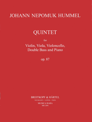 Piano Quintet in E flat minor Op. 87