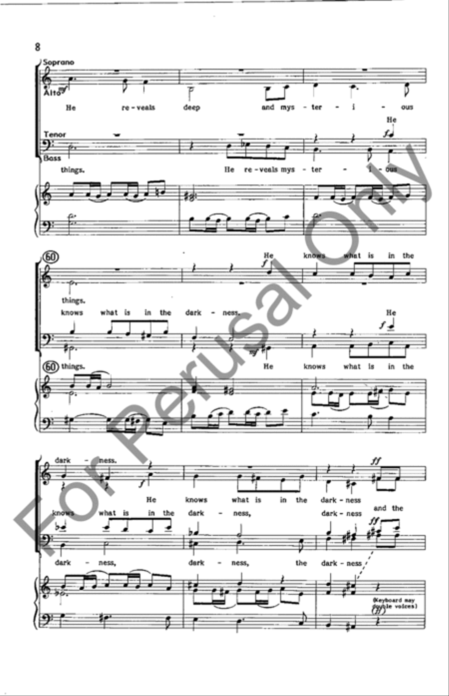 Prayer Of Daniel 4-Part scores gallery preview page 8