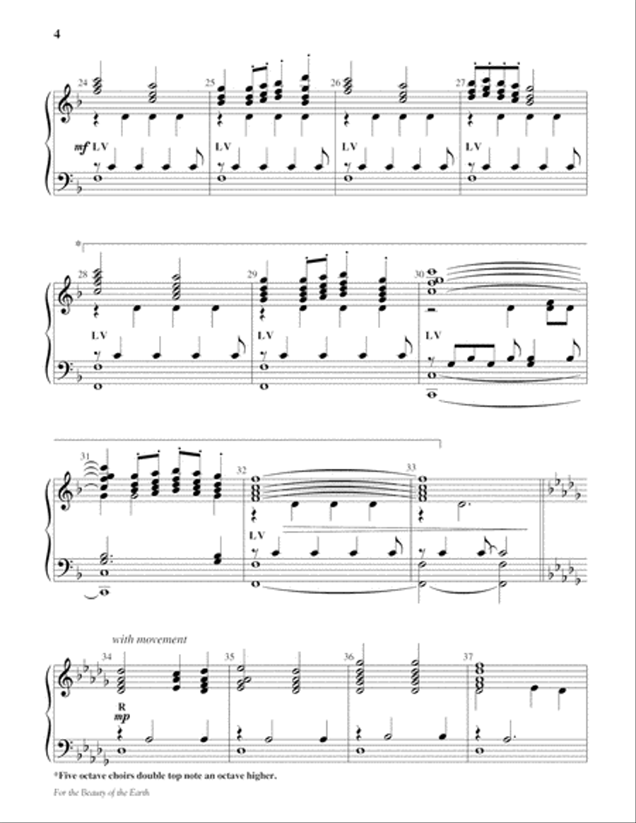 For the Beauty of the Earth 5-Octaves scores gallery preview page 4