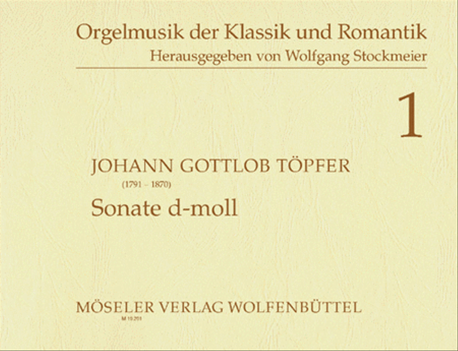 Sonata d minor Organ scores gallery preview page 1