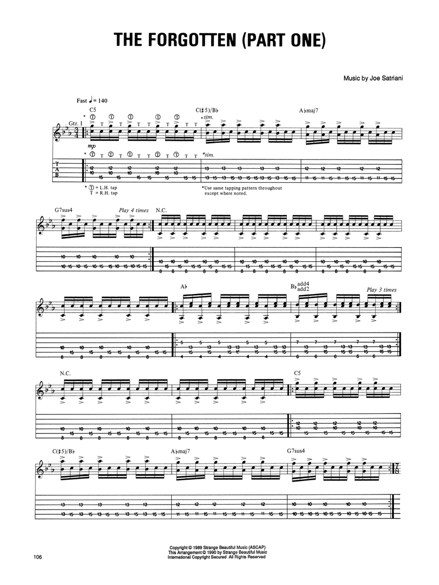 The Forgotten (Part One) Acoustic Guitar scores gallery preview page 1