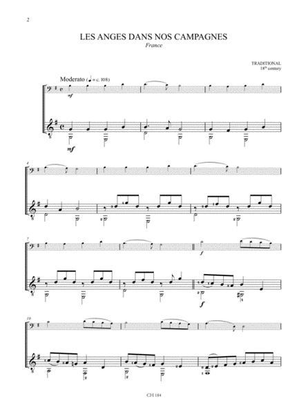 Christmas Carols. 20 Easy Arrangements for Violoncello and Guitar