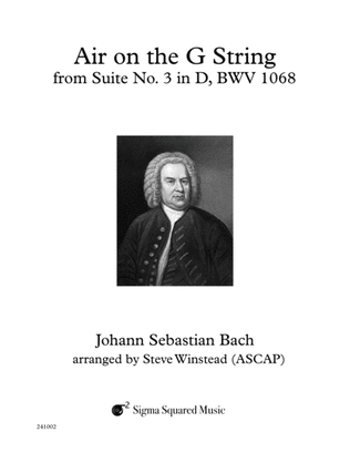 Book cover for Air on the G String for Saxophone Quartet