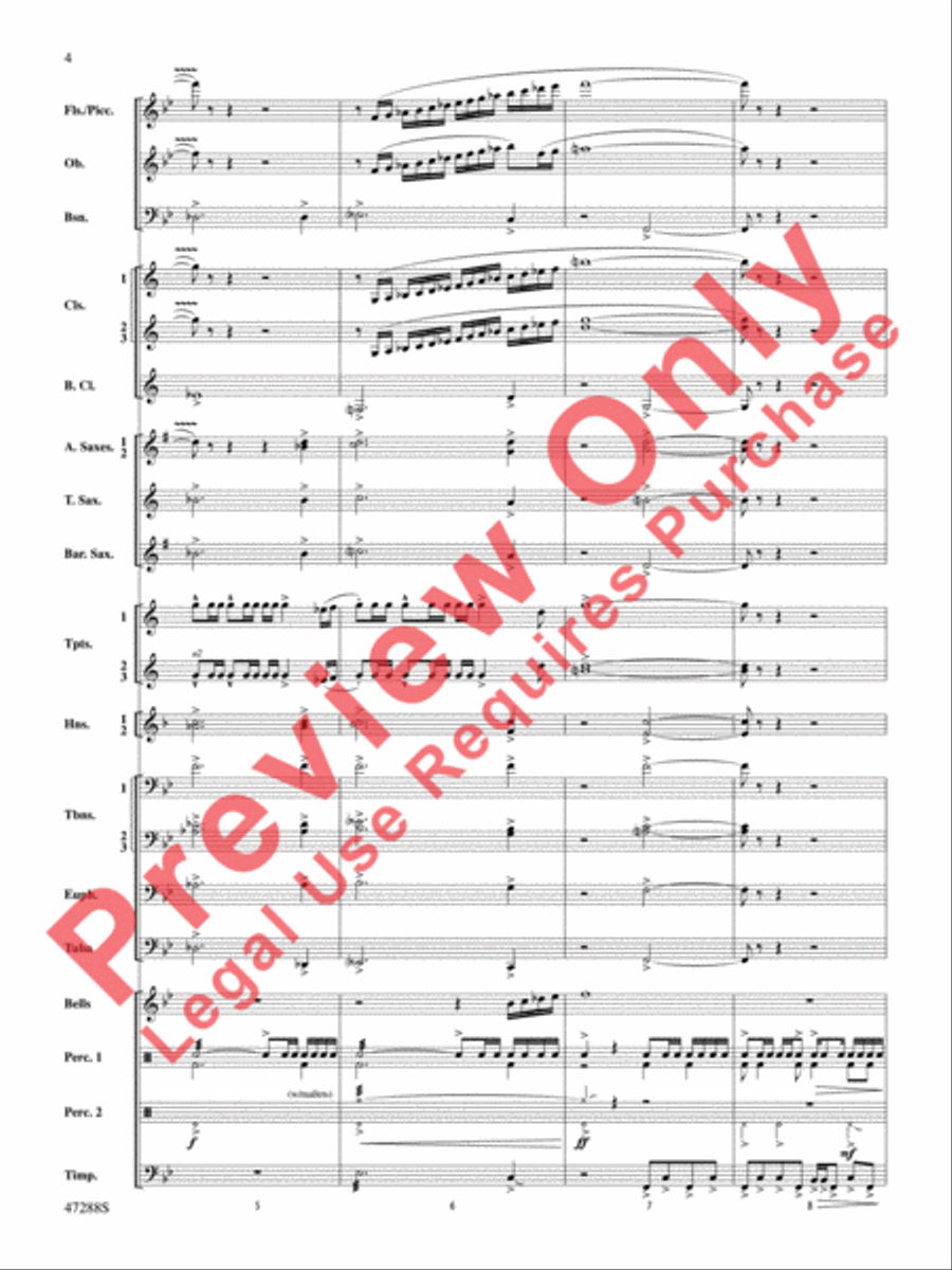Riverside Overture Concert Band scores gallery preview page 5