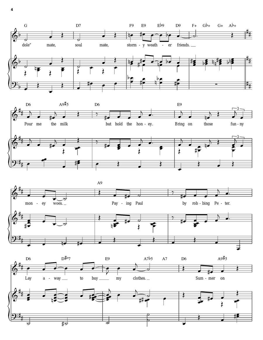 How The Other Half Lives Piano, Vocal, Guitar scores gallery preview page 4