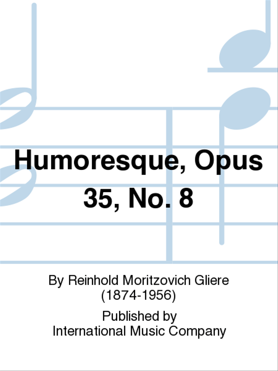 Book cover for Humoresque, Opus 35, No. 8