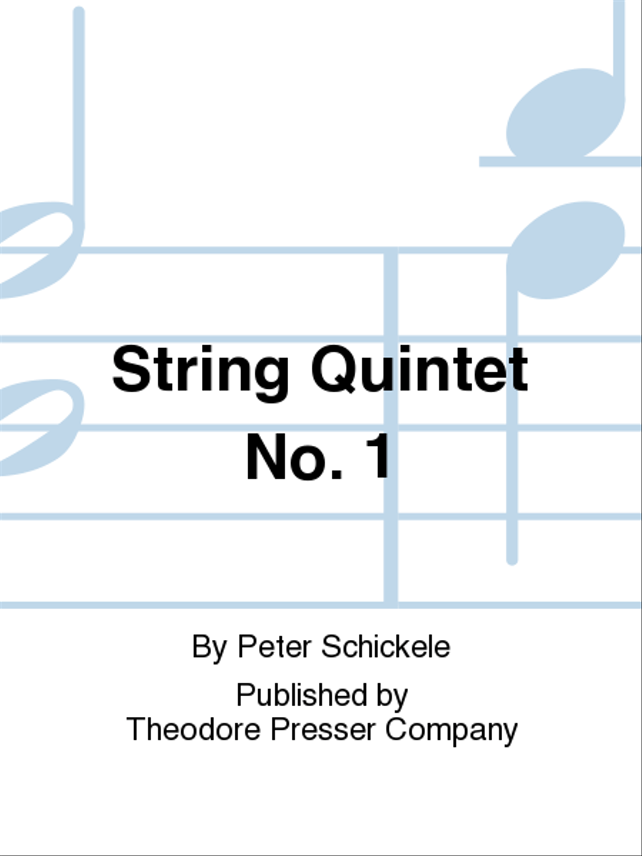 String Quintet No. 1 String Quintet scores gallery preview page 1