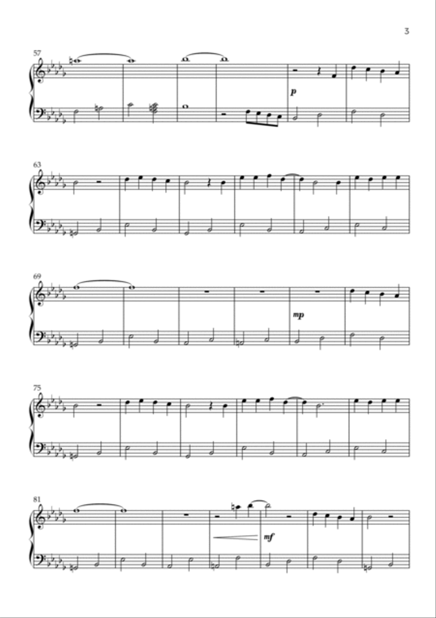 Toss A Coin To Your Witcher Easy Piano scores gallery preview page 3