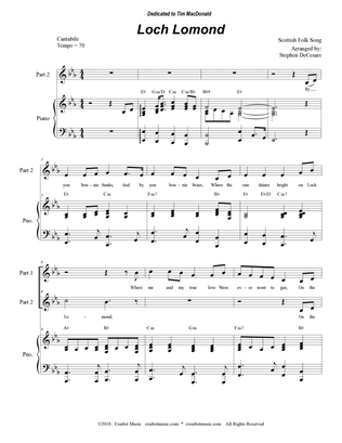 Loch Lomond (2-part choir)