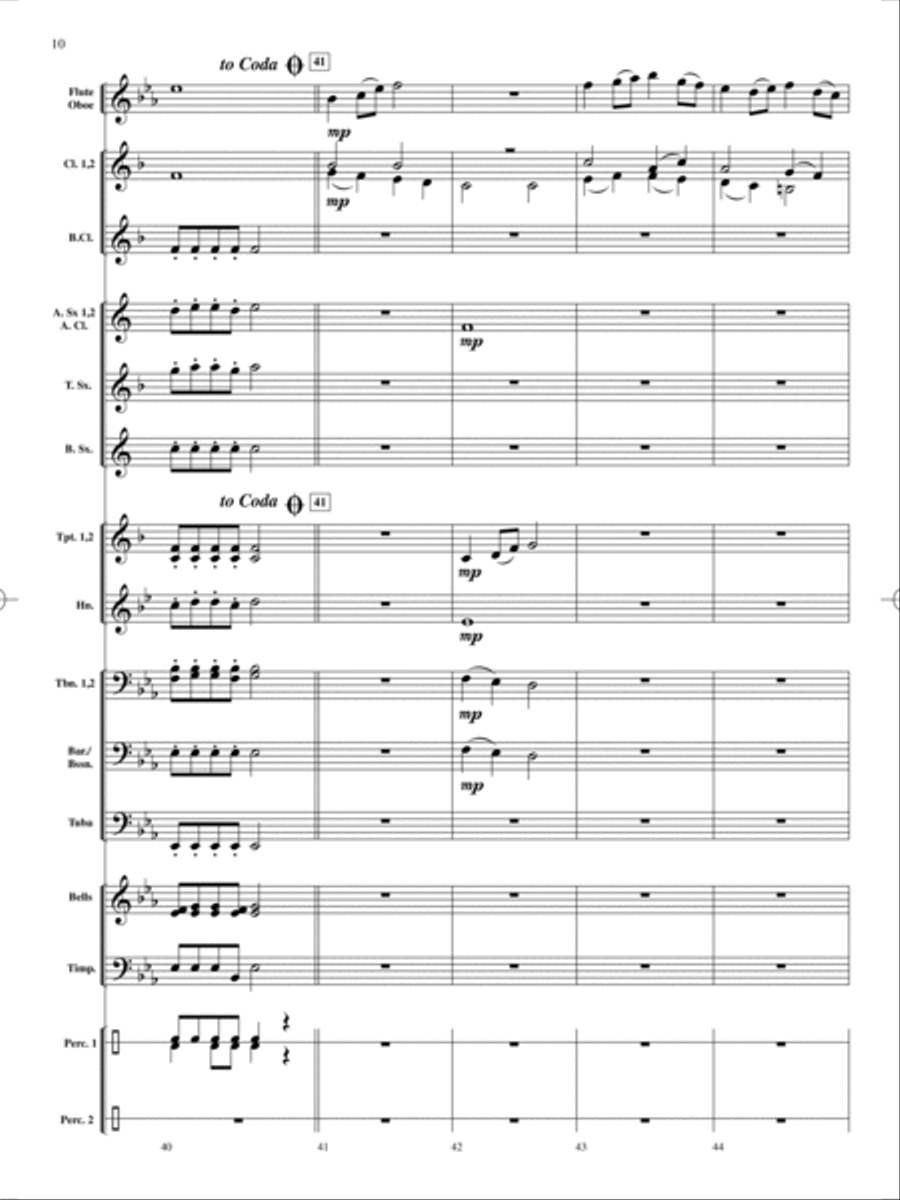 On Holiday Concert Band scores gallery preview page 11
