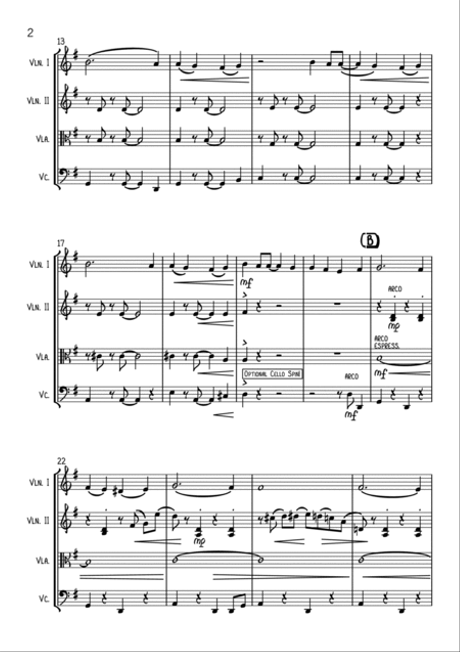 L-O-V-E String Quartet scores gallery preview page 2