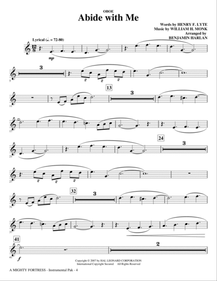 A Mighty Fortress - A Festival of Hymns - Oboe Choir scores gallery preview page 4