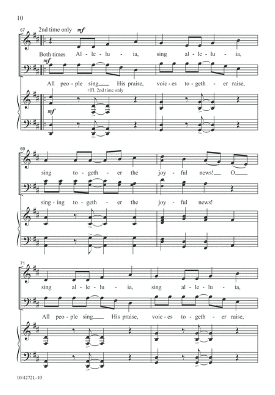 God Is Here! 4-Part scores gallery preview page 11