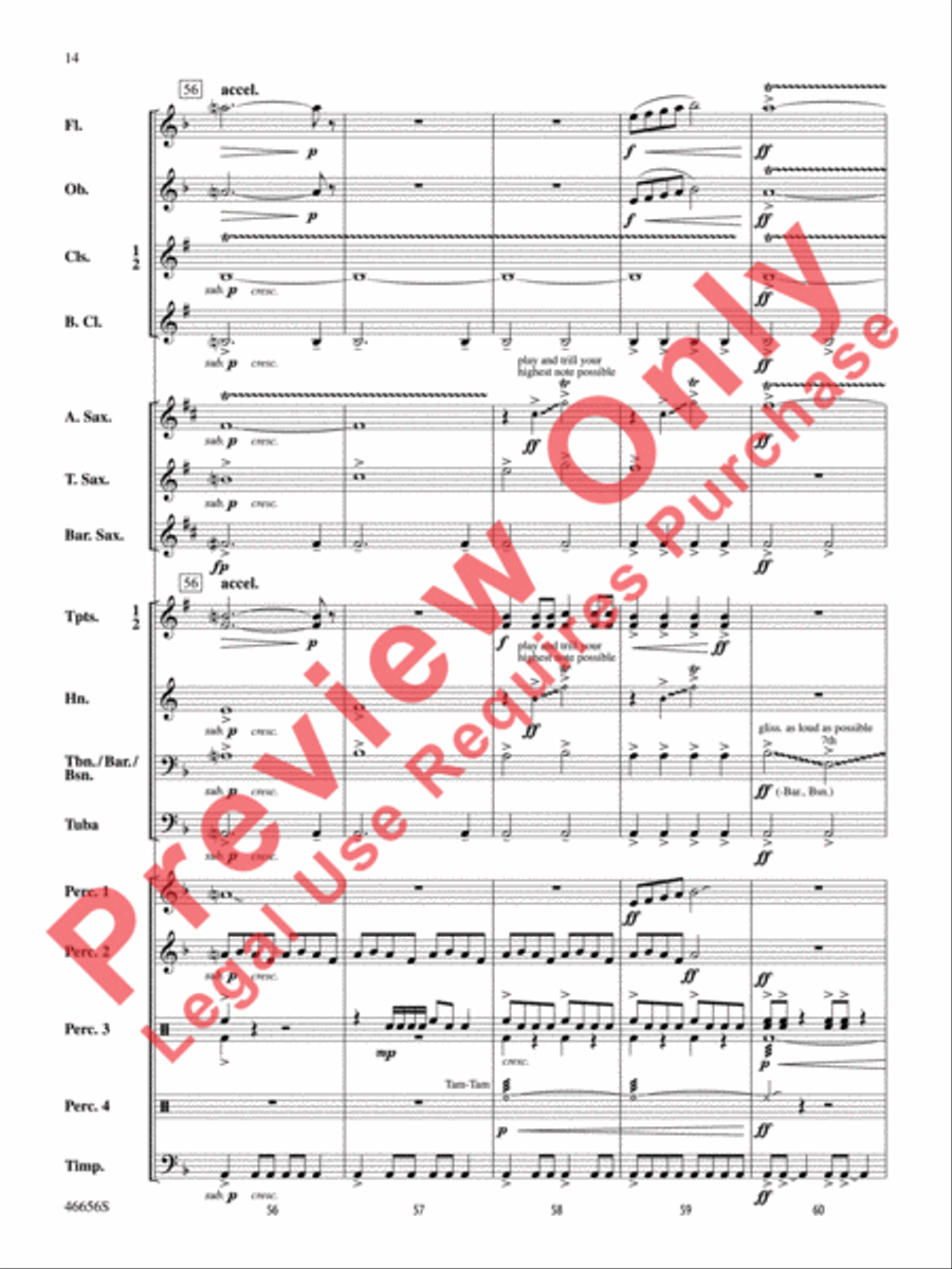 Cha'La Concert Band scores gallery preview page 15