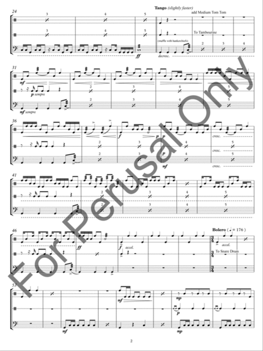 Three Dances Percussion scores gallery preview page 4