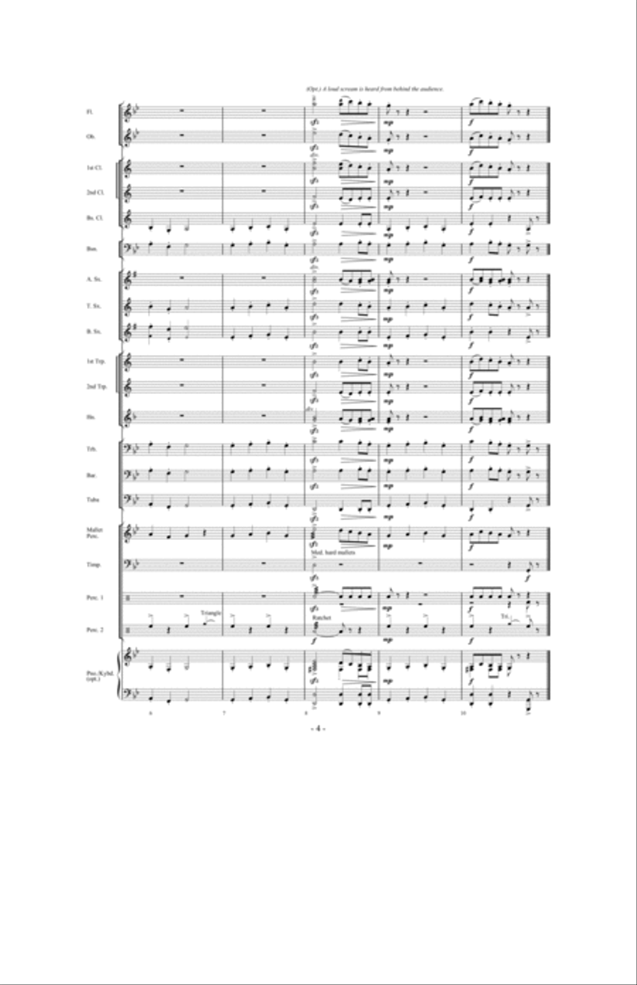 Ghosts, Goblins and Witches Concert Band scores gallery preview page 3