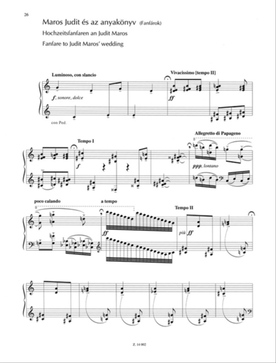Jatekok - Games - Spiele 5 Piano Solo scores gallery preview page 2