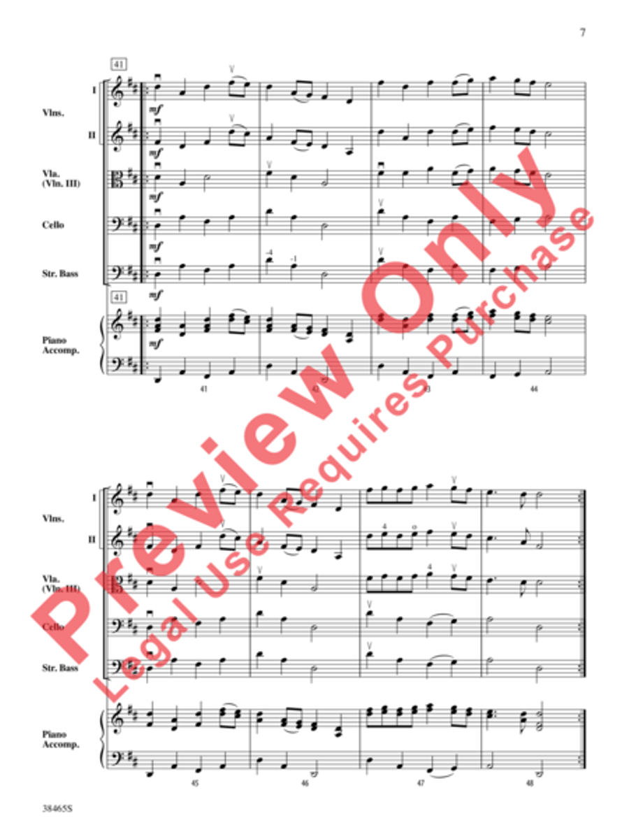 King William's March King William's March String Orchestra scores gallery preview page 8