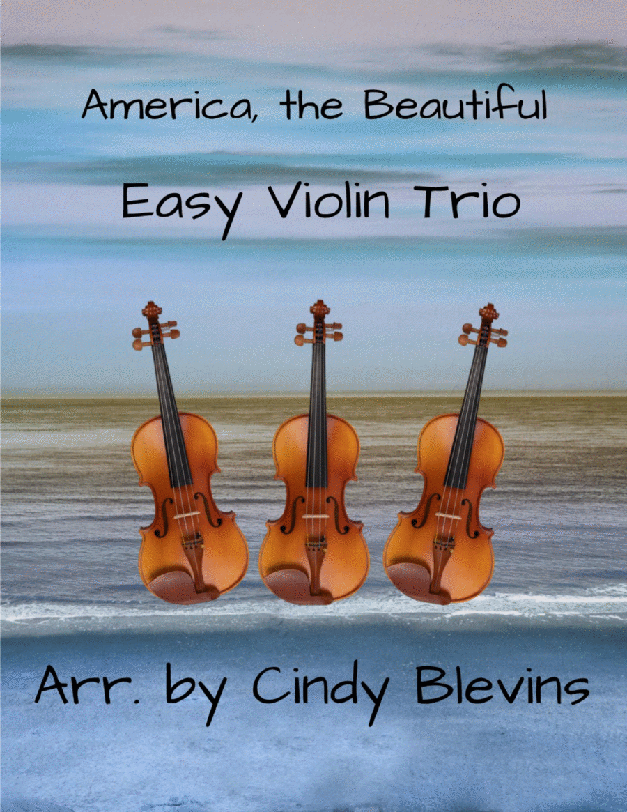 America, the Beautiful, Easy Violin Trio image number null