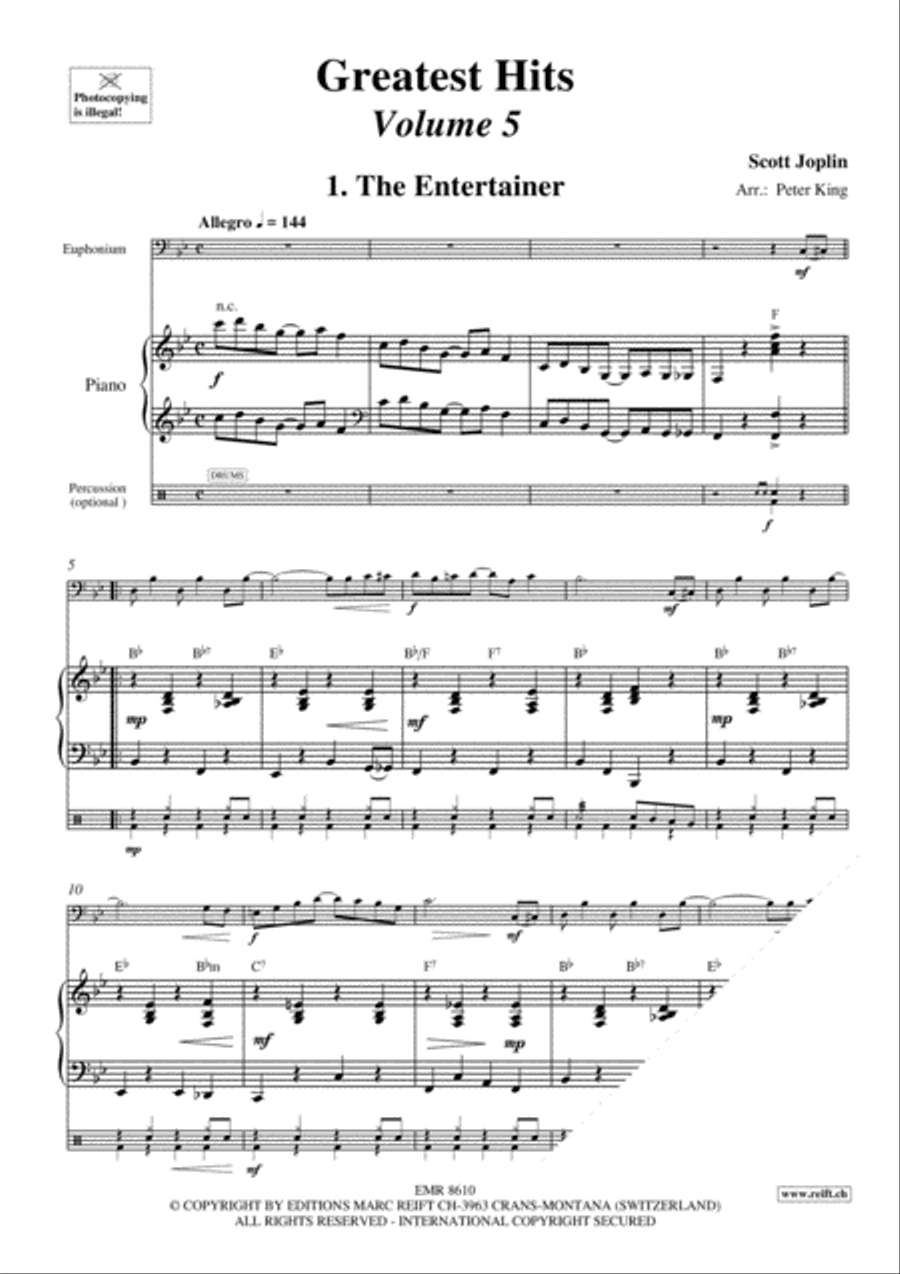 Greatest Hits Volume 5 Euphonium scores gallery preview page 3