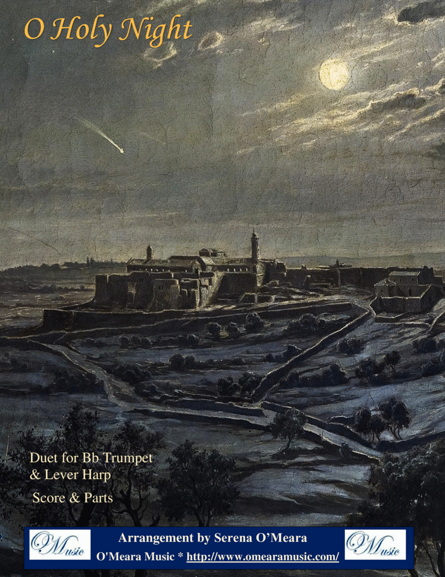 O Holy Night, Duet for Bb Trumpet & Lever Harp Trumpet Duet scores gallery preview page 1