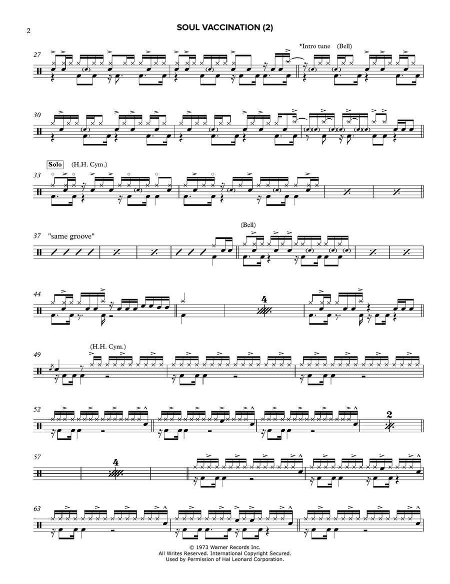 Soul Vaccination Drum Set scores gallery preview page 2