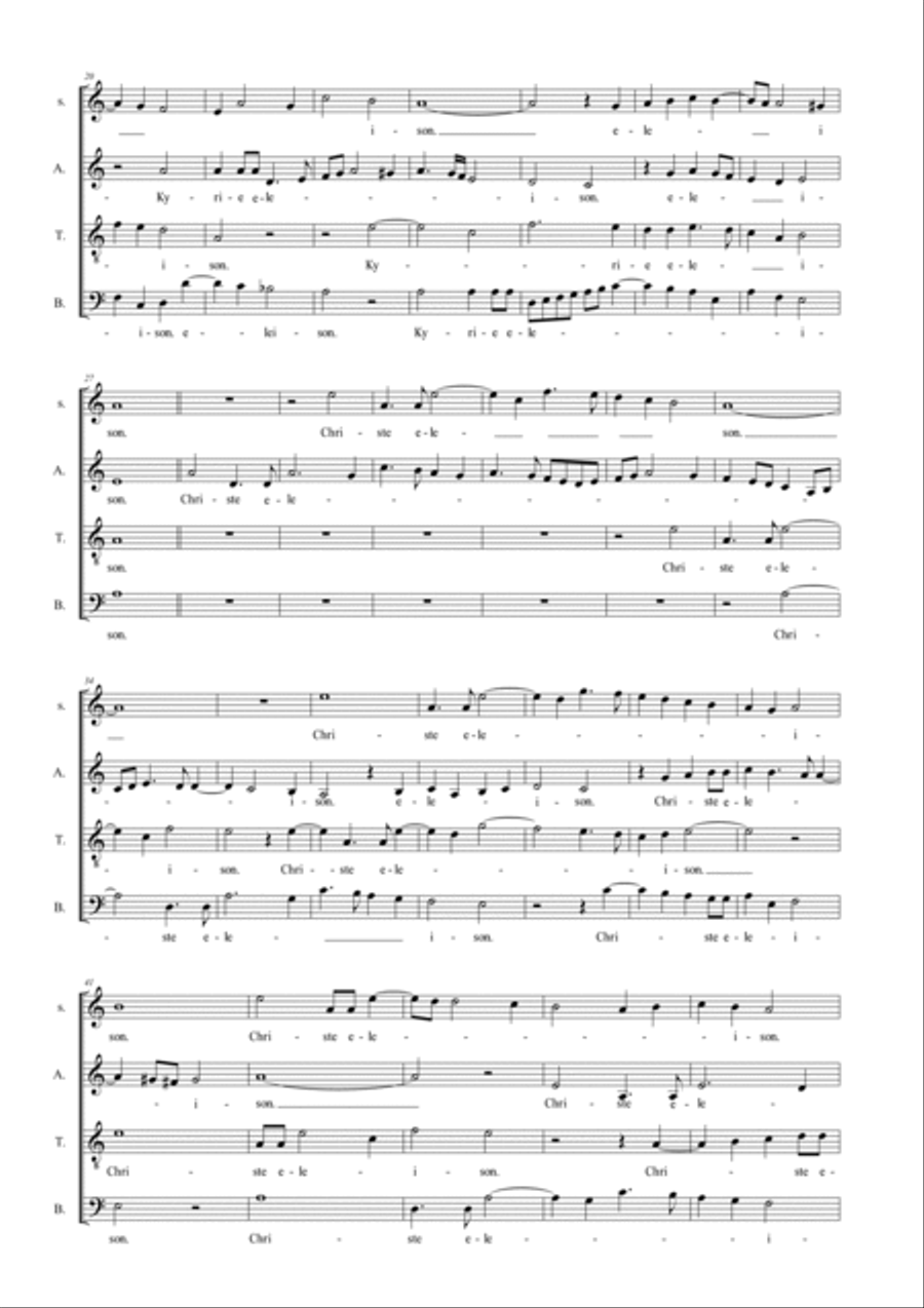 MISSA SPEM IN ALIUM - Palestrina - Score Only A Cappella scores gallery preview page 2