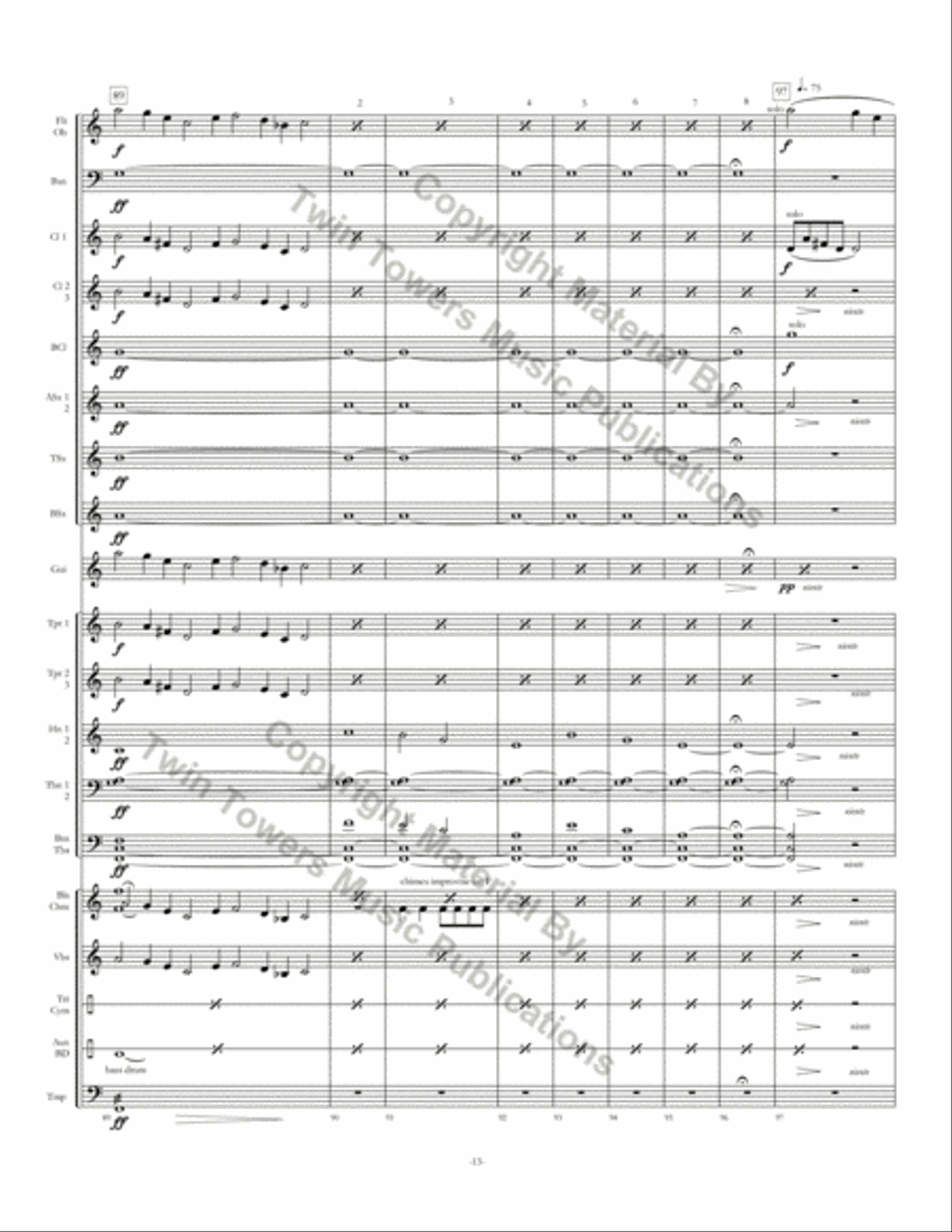 Almost Home Almost Home Concert Band scores gallery preview page 14