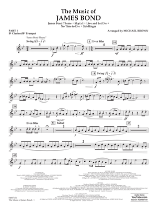 The Music of James Bond - Pt.1 - Bb Clarinet/Bb Trumpet