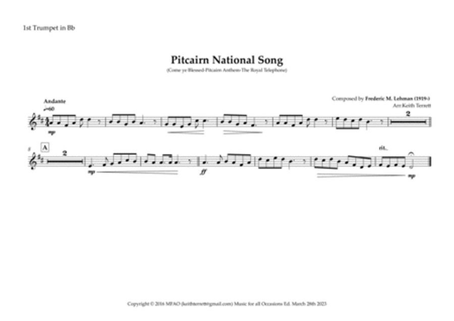 Pitcairn National Song (Come ye Blessed-Pitcairn Anthem-The Royal Telephone) for Brass Quintet image number null