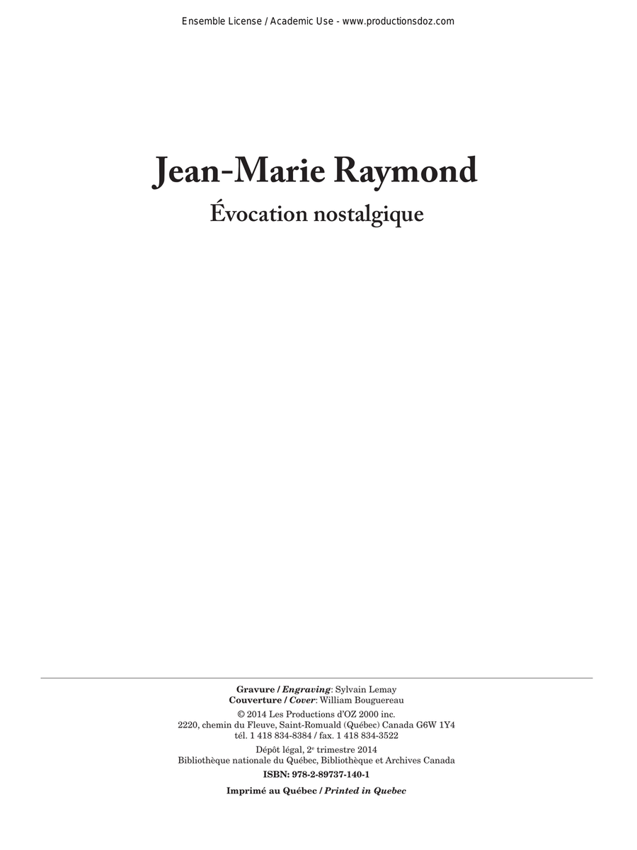 Évocation nostalgique Classical Guitar scores gallery preview page 1